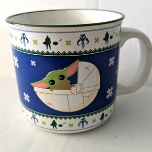 Star Wars mandalorian grogu Christmas sweater Disney large mug